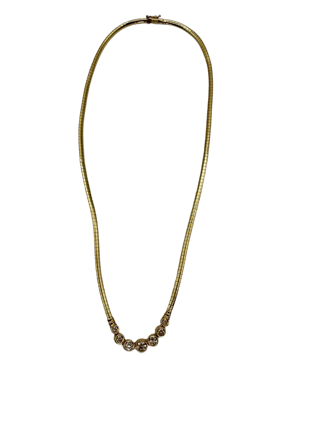 14k Diamond Front Necklace