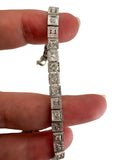 14k Deco Style Diamond Bracelet