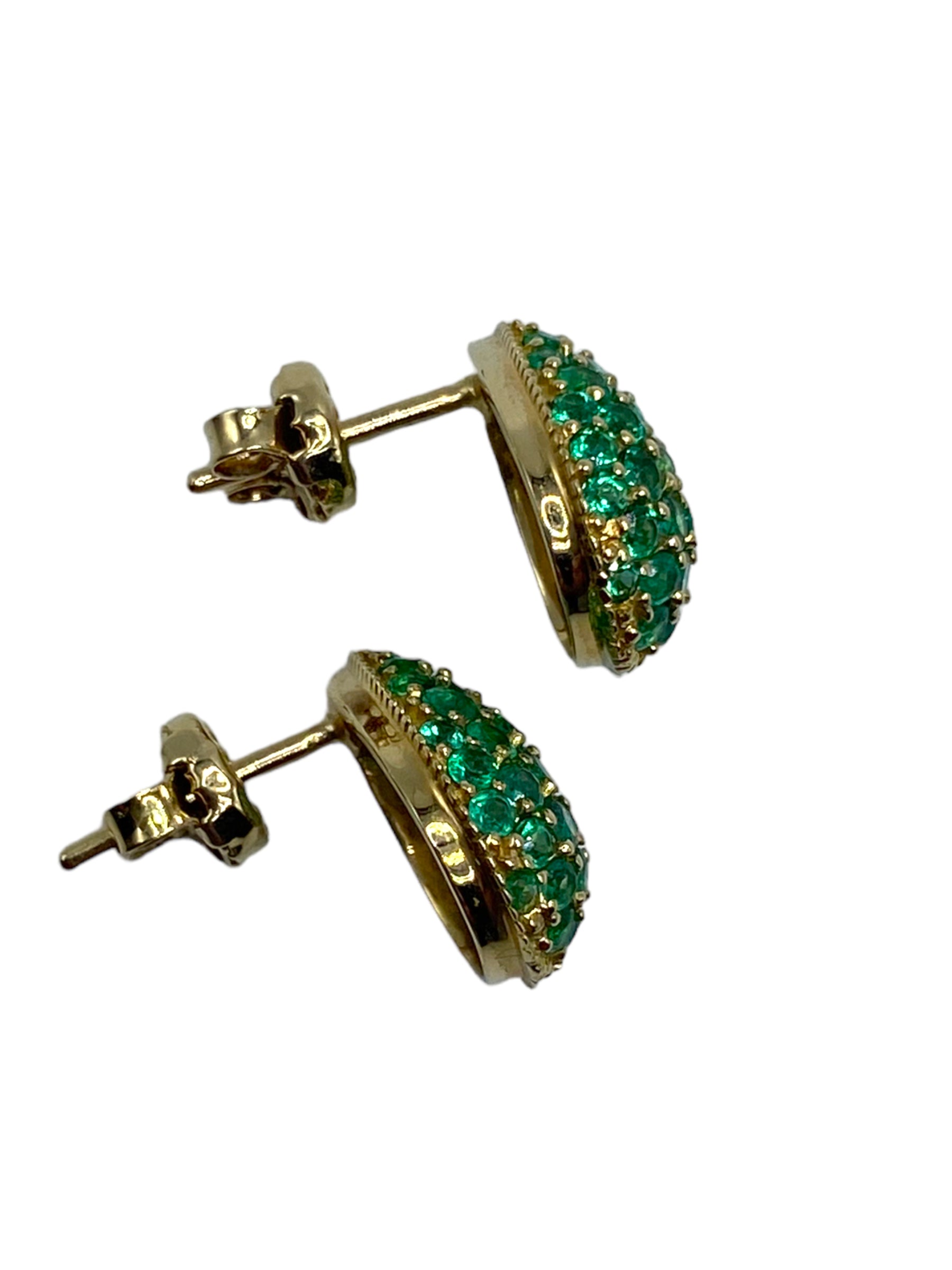 18k Emerald Earrings