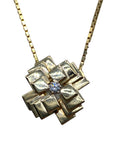 14k Geometric Pendant Necklace
