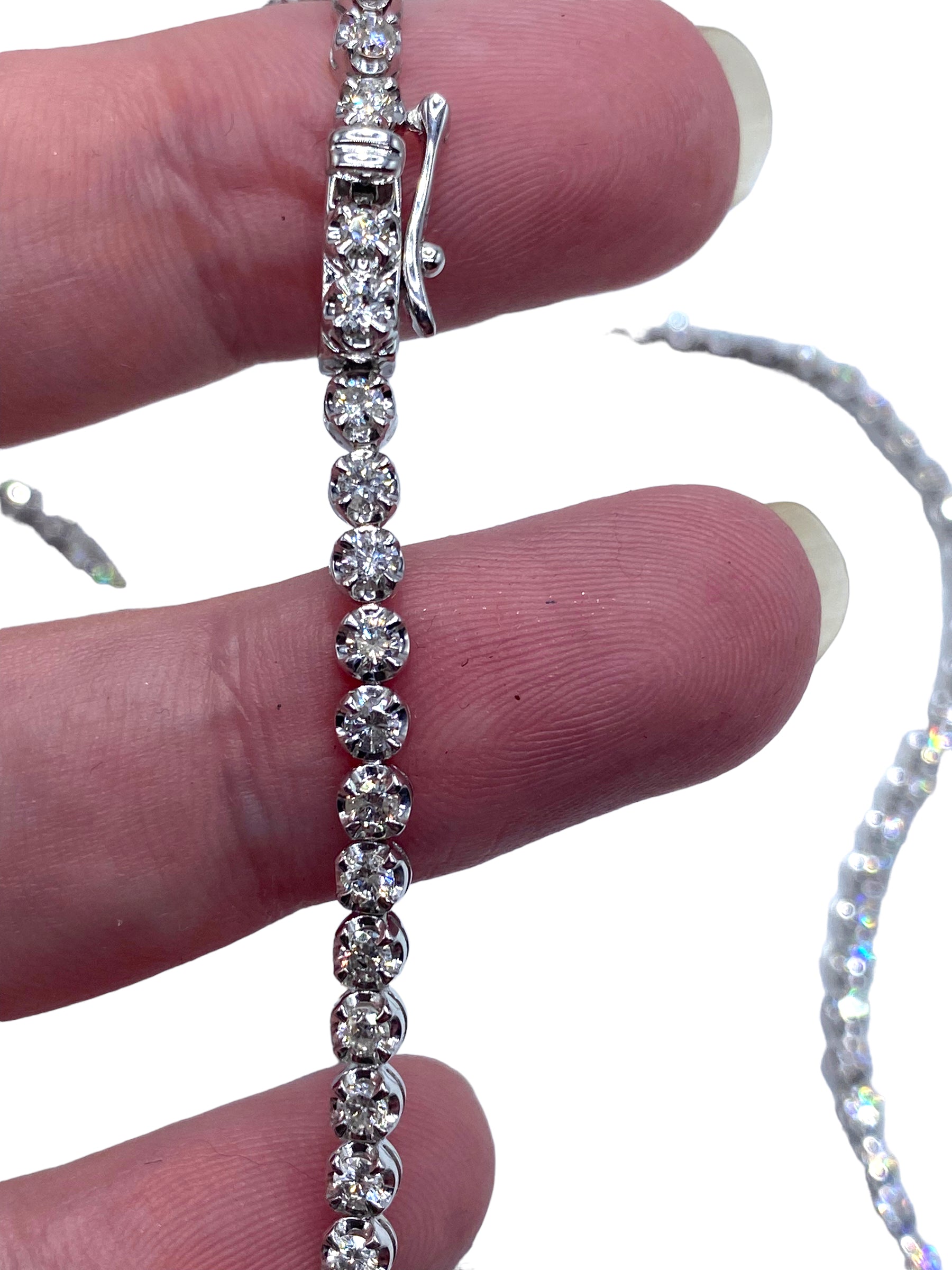 18k Opera Length Diamond Tennis Necklace