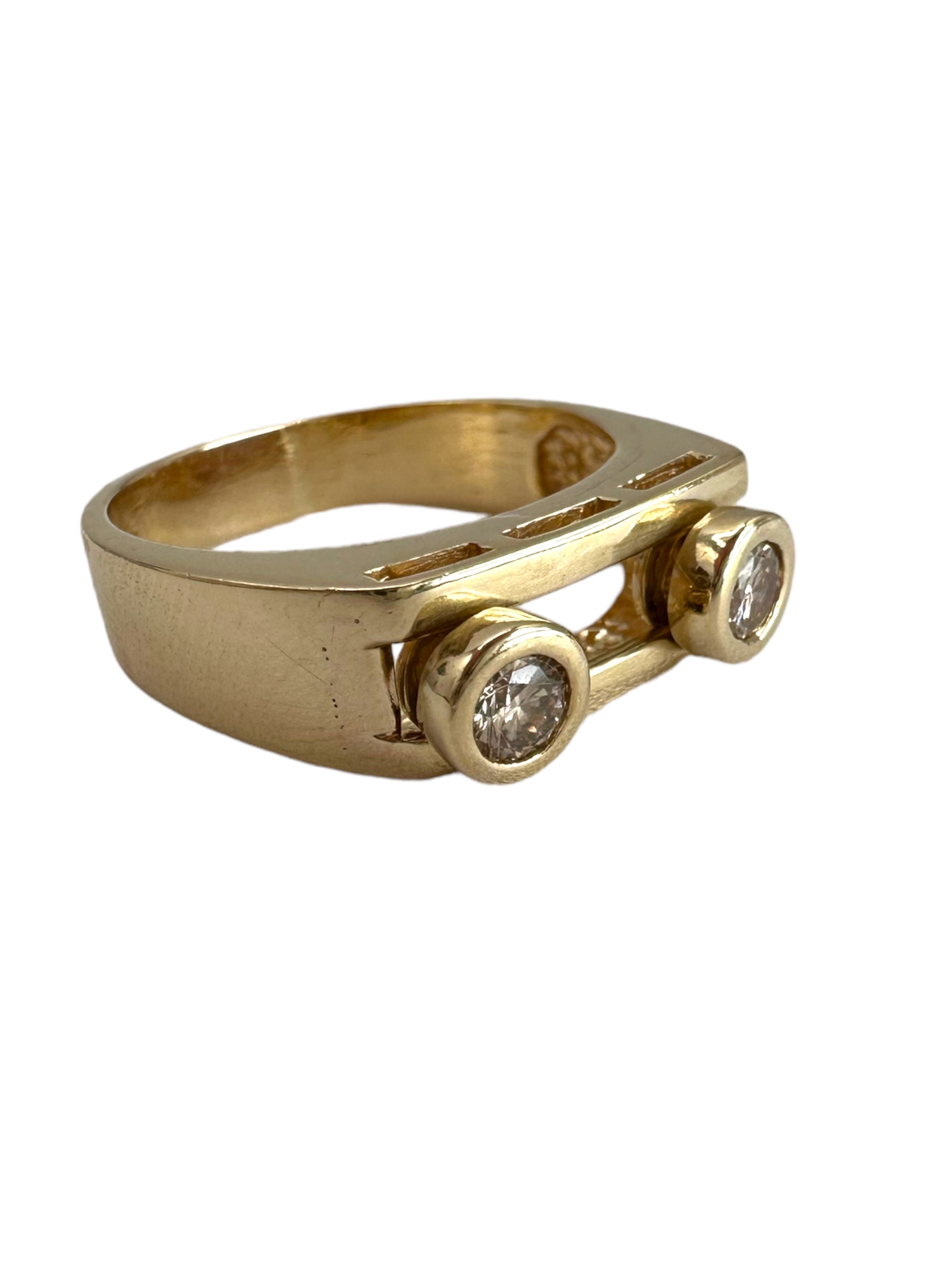 14k Diamond Slider Ring