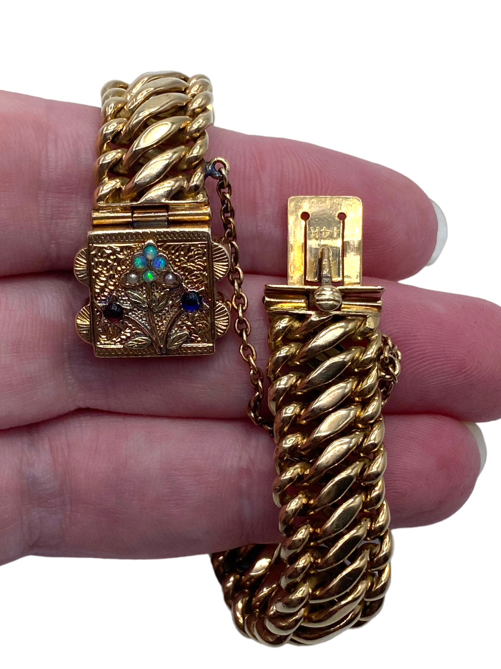 14k Victorian Style Bracelet