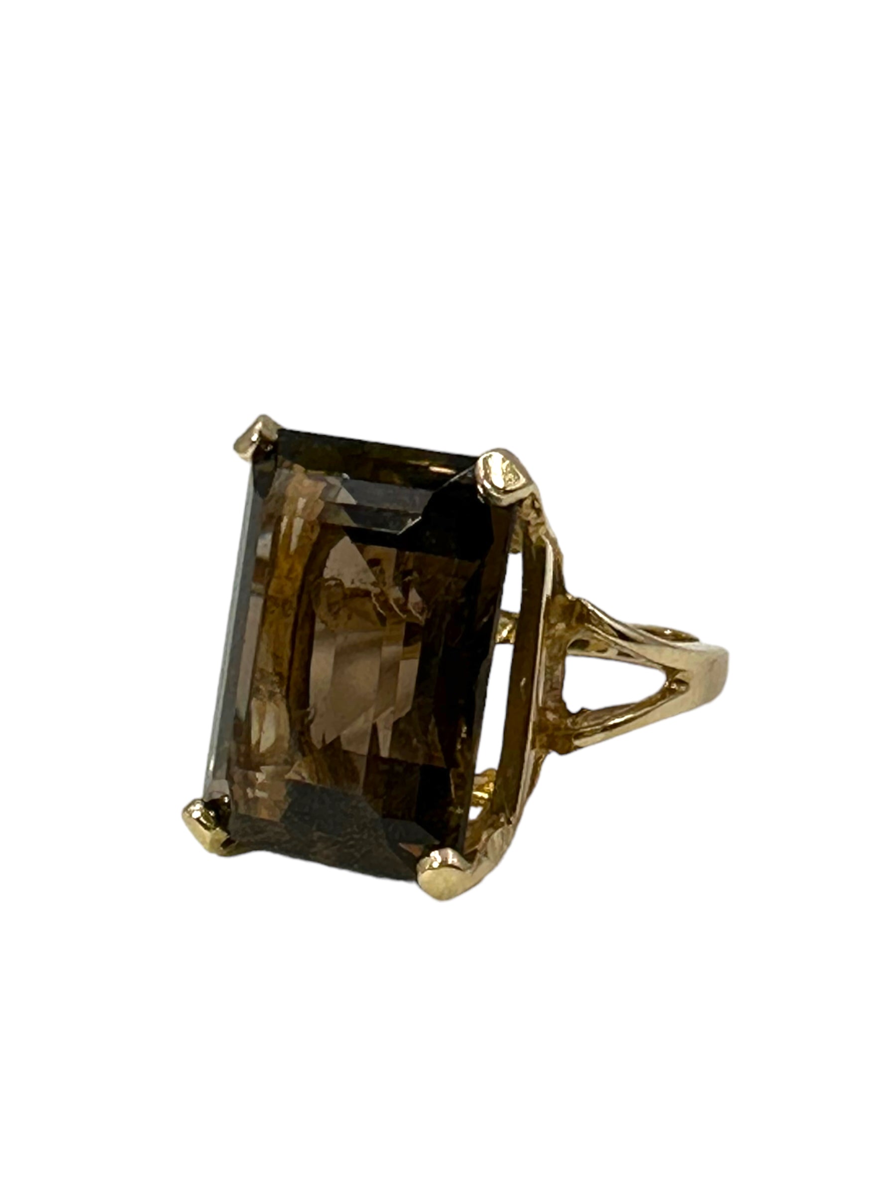 14k Smoky Quartz Ring