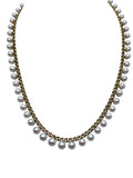 14k Green Gold Pearl Fringe Necklace