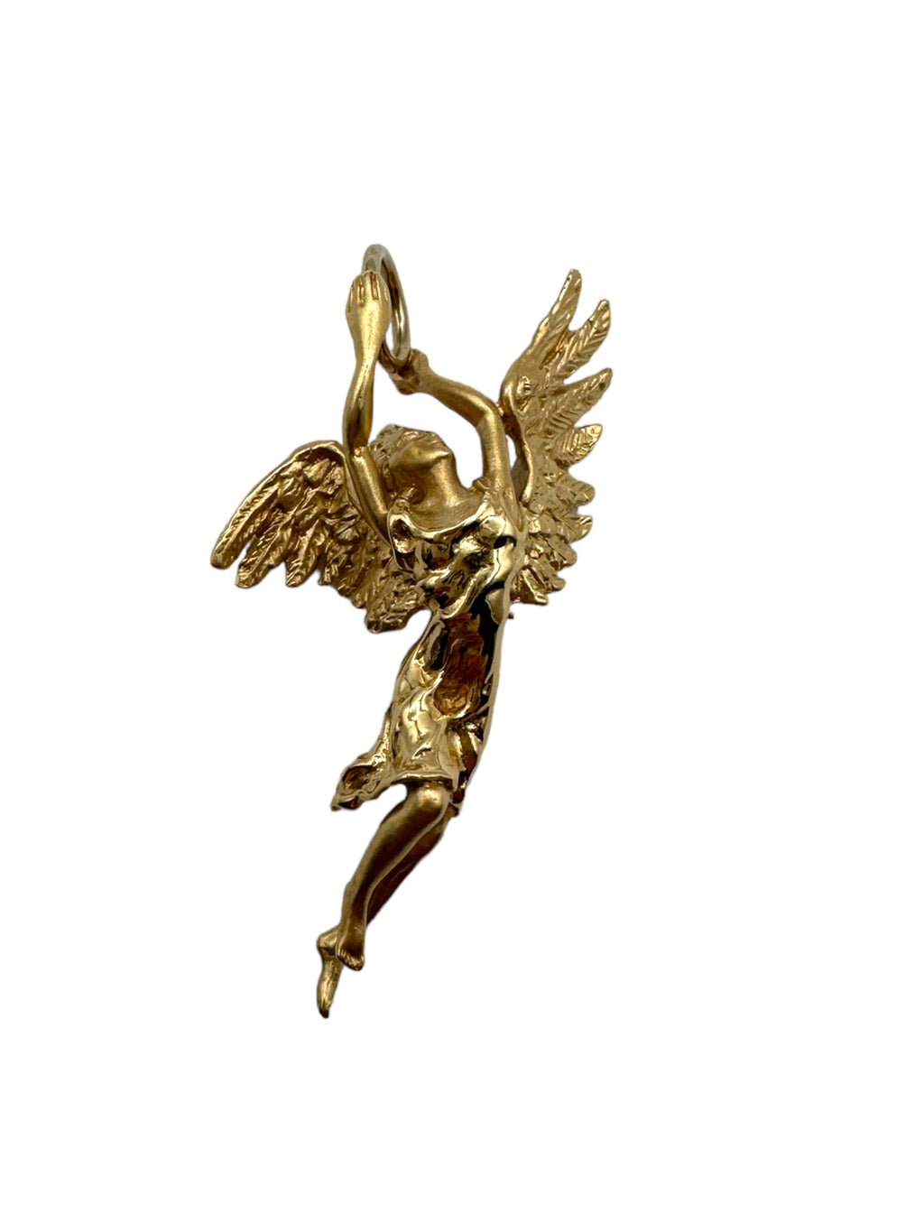 14k Large Angel Pendant