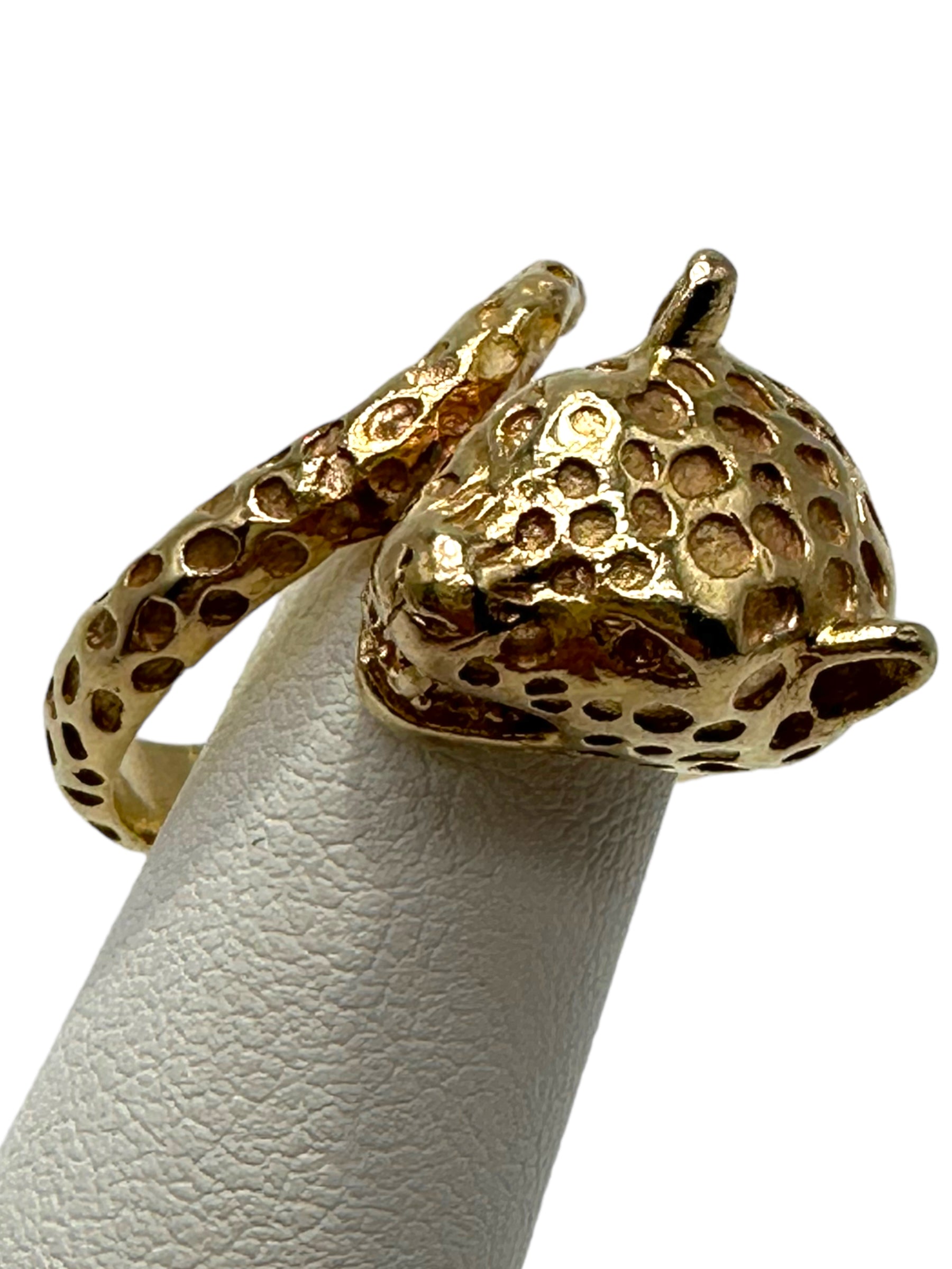 14k Leopard Wrap Ring
