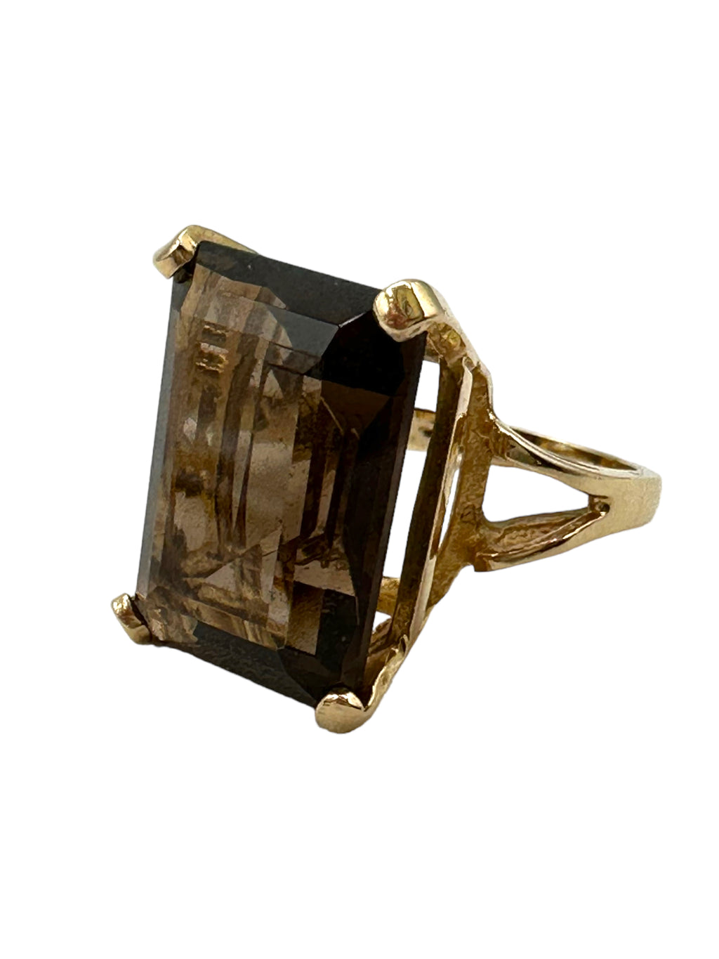 14k Smoky Quartz Ring
