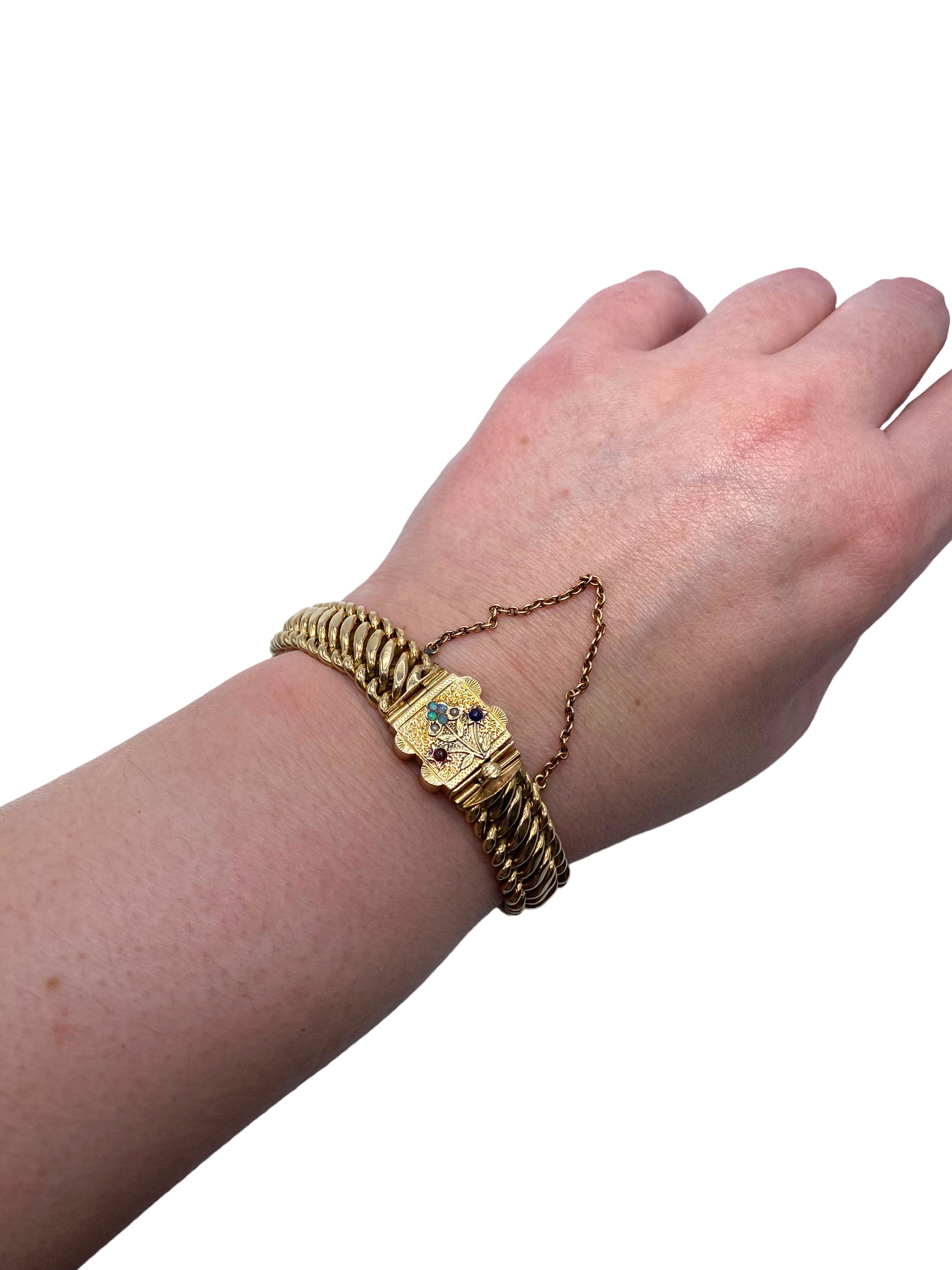 14k Victorian Style Bracelet
