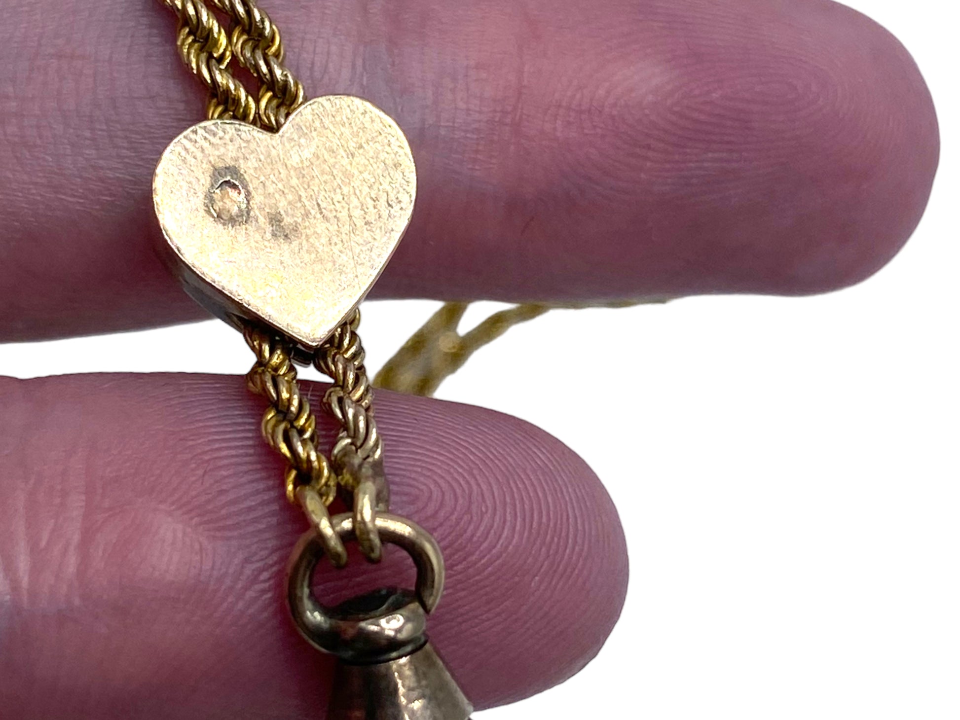 10k Heart Slide Watch Chain