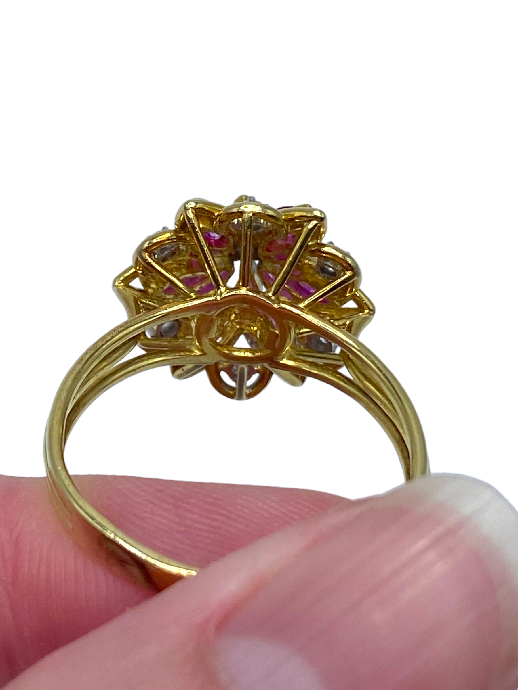18k Ruby and Diamond Ring