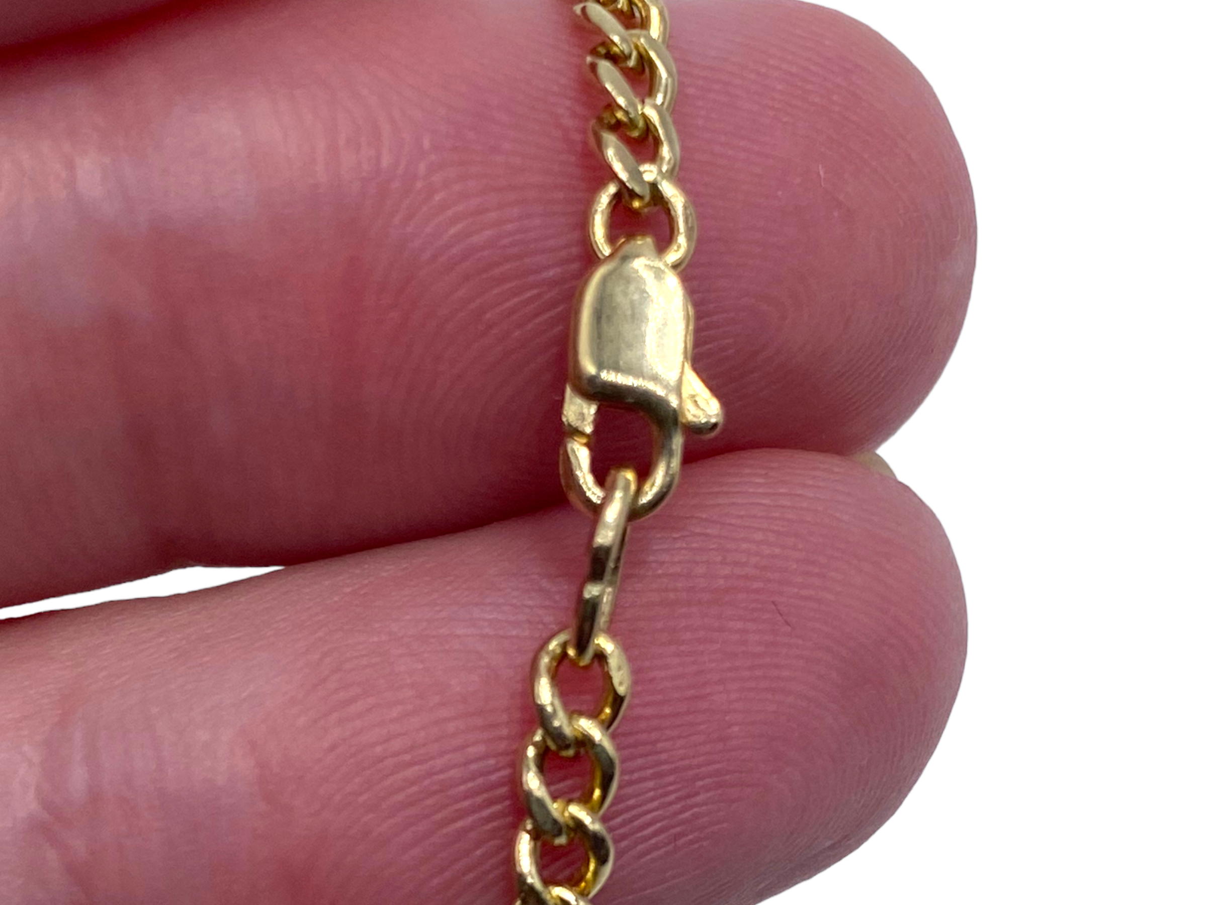 14k Flat Curb Chain Necklace