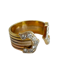 14k Tri-tone Diamond Ring