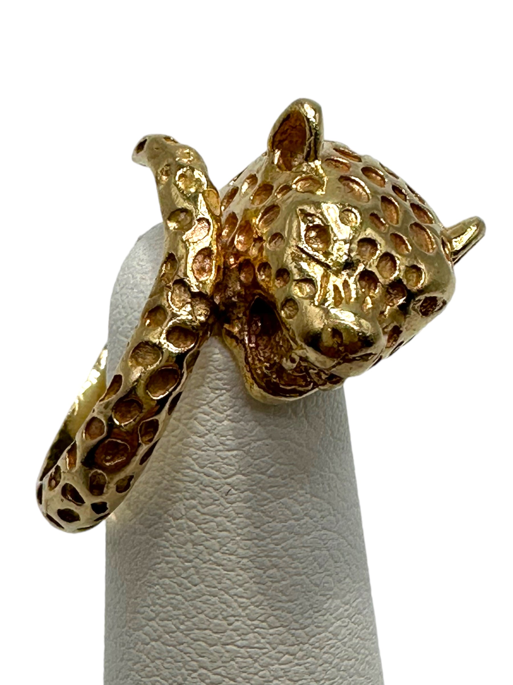 14k Leopard Wrap Ring