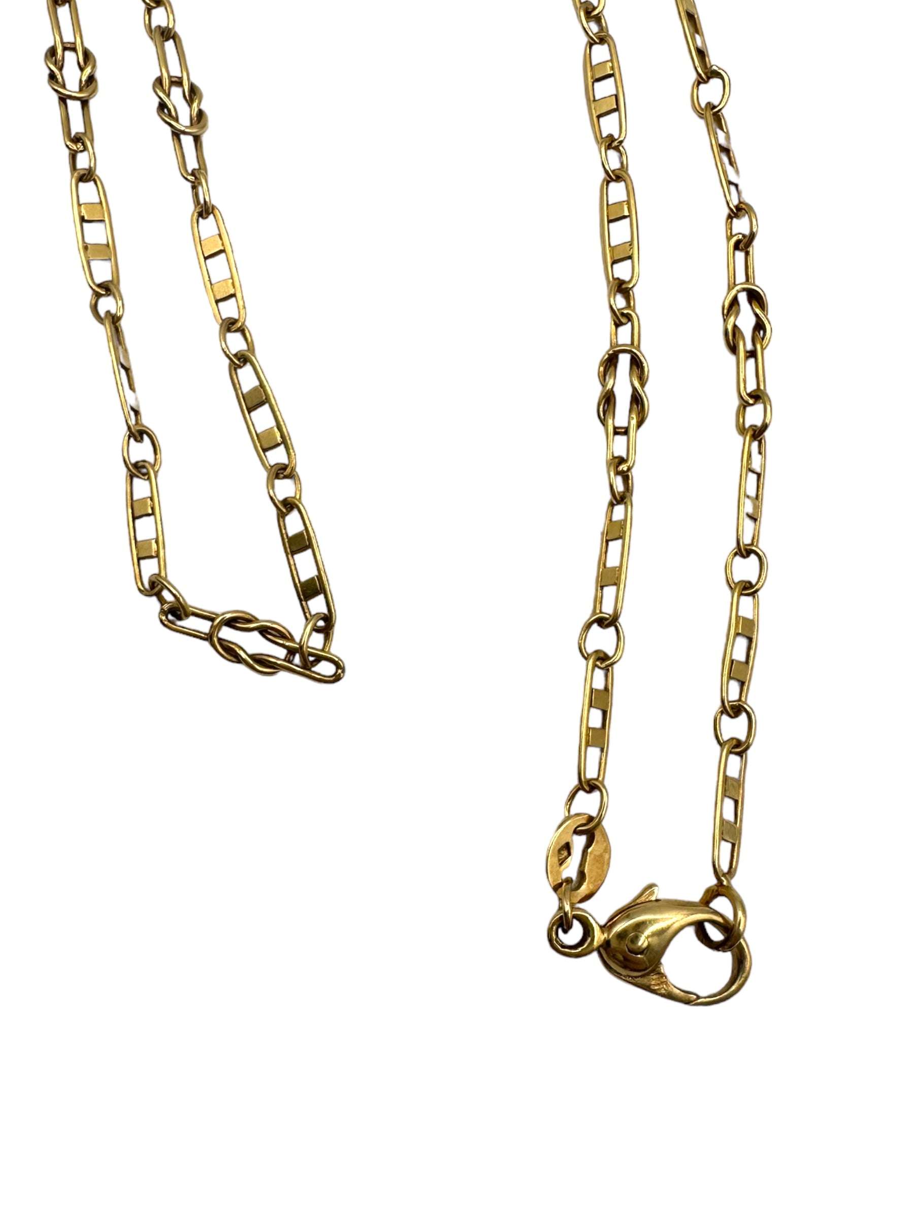 18k Fancy Link Necklace