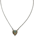 14k Opal Diamond Convertible Pendant Necklace