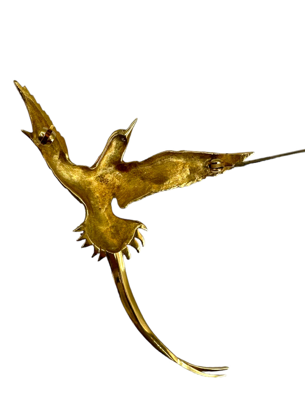 18k Diamond Bird Brooch
