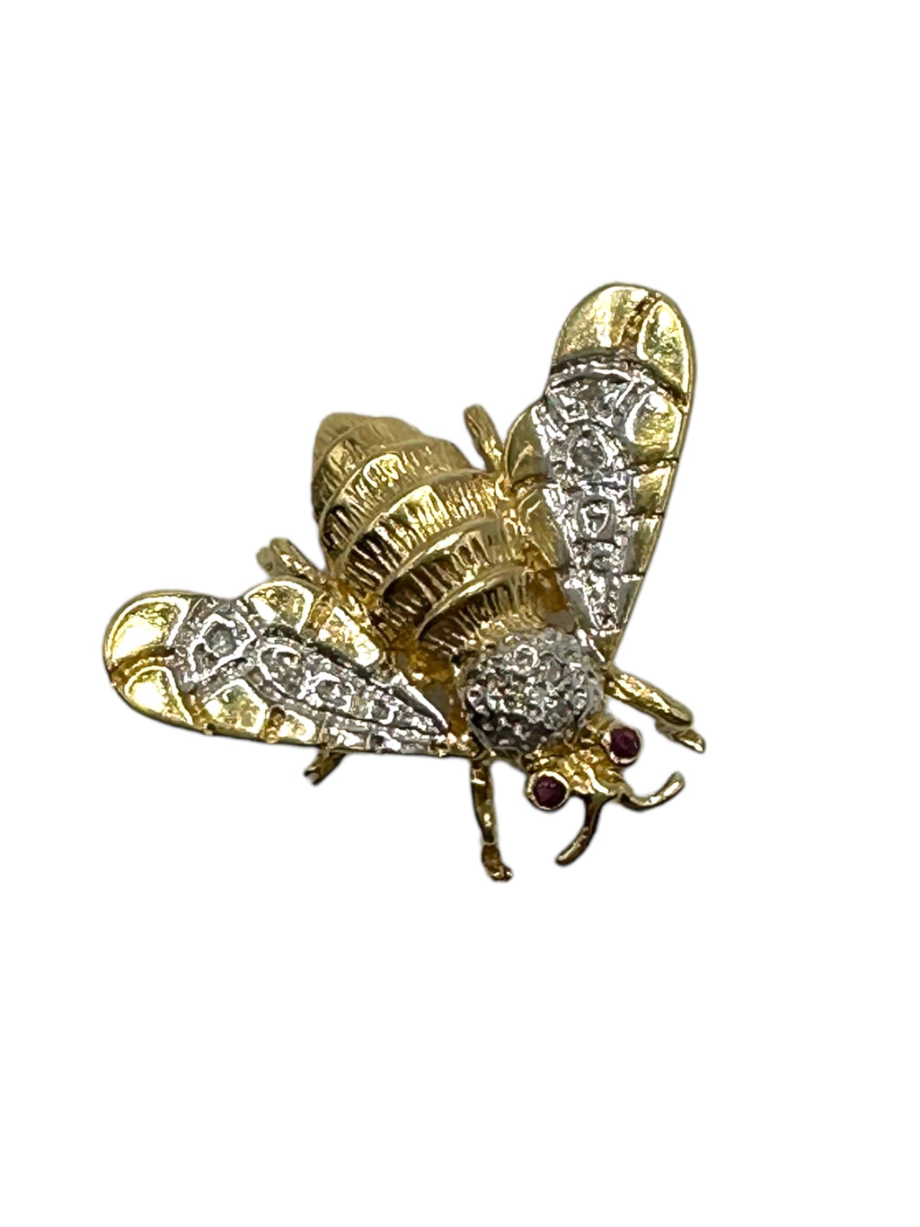 14k Diamond Large Bee Pin