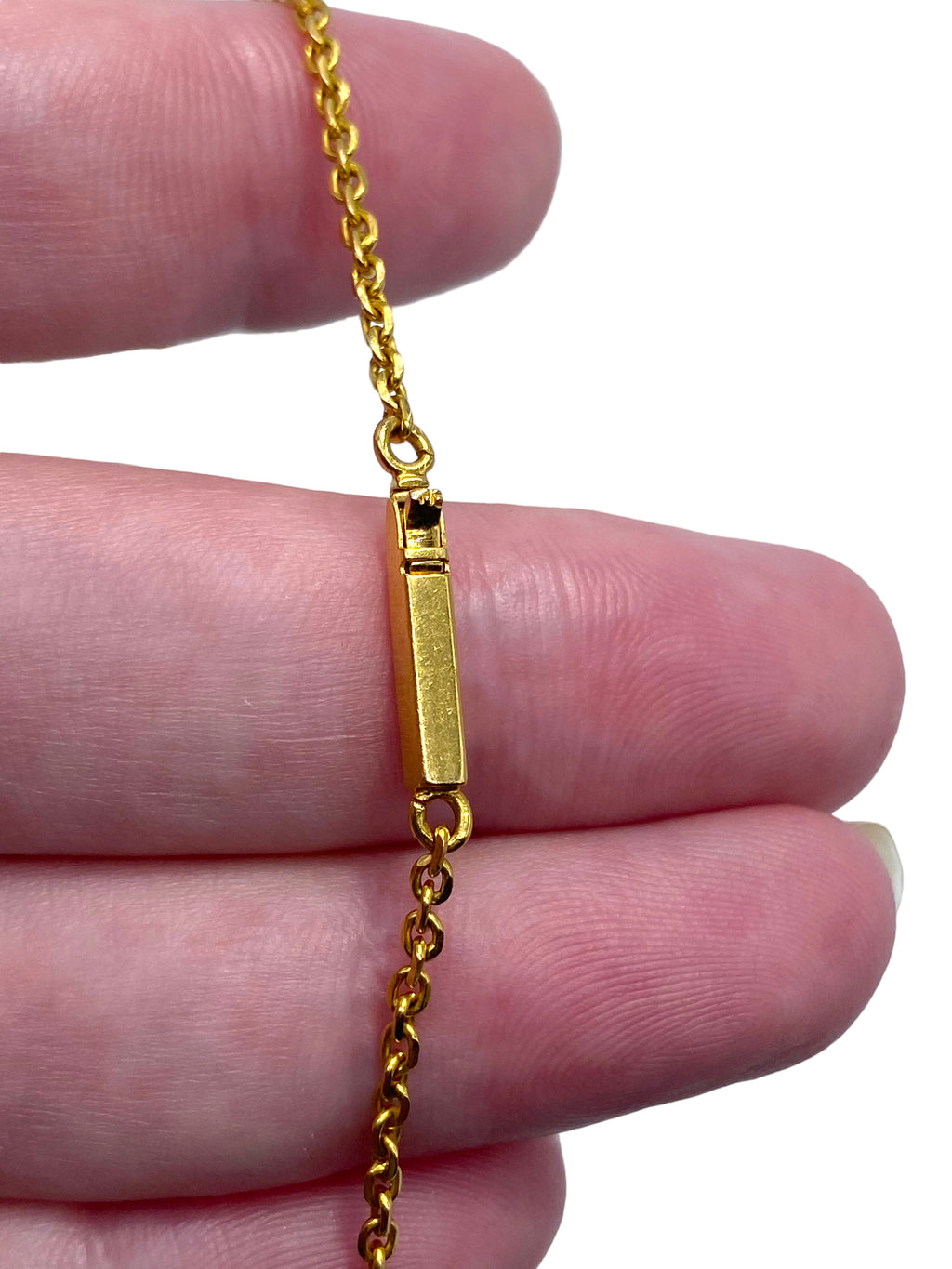 21k Ruby Geometric Necklace
