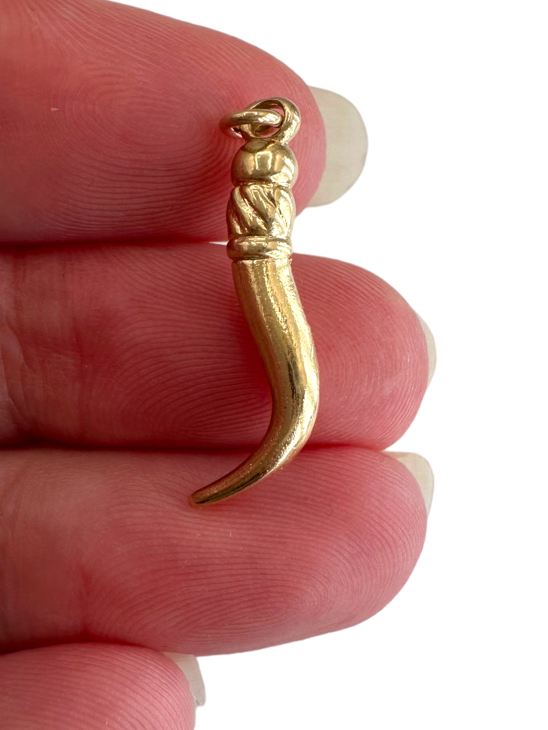 14k Cornicello Charm