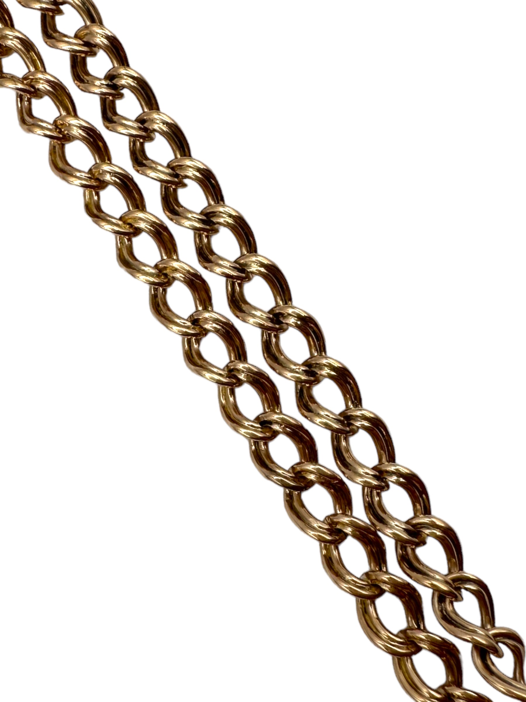 10k Watch Chain Diamond Fob Locket