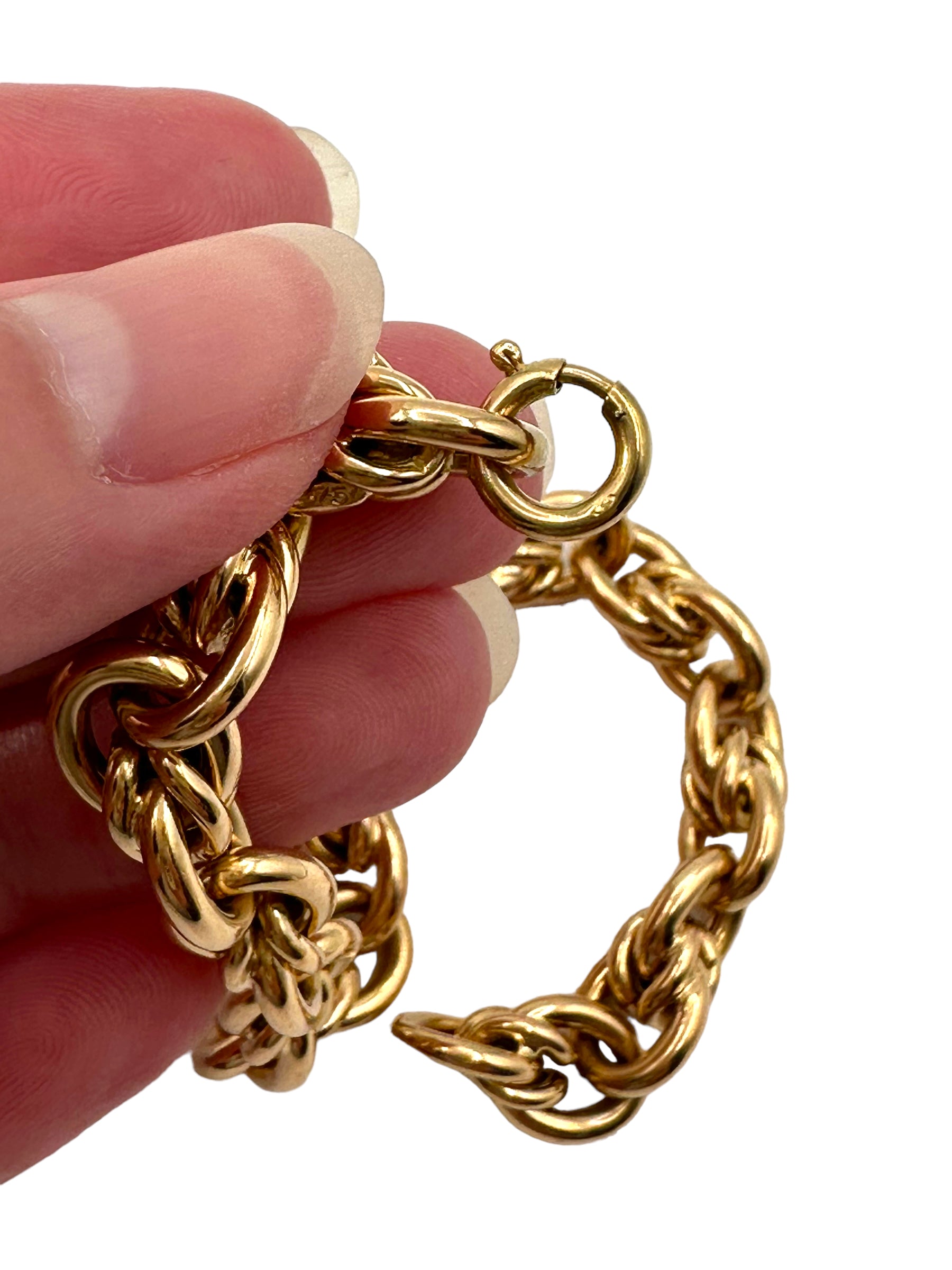 18k Fancy Link Bracelet
