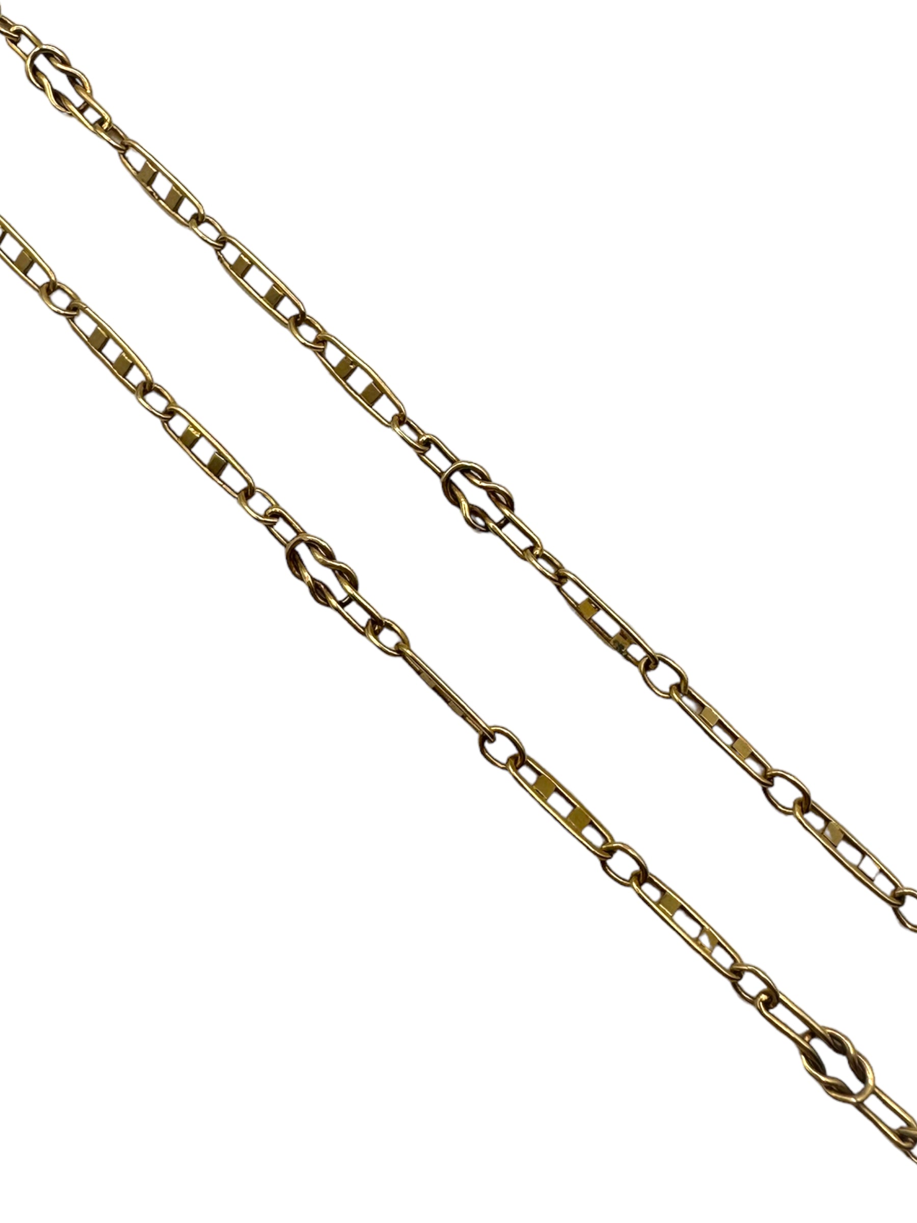 18k Fancy Link Necklace