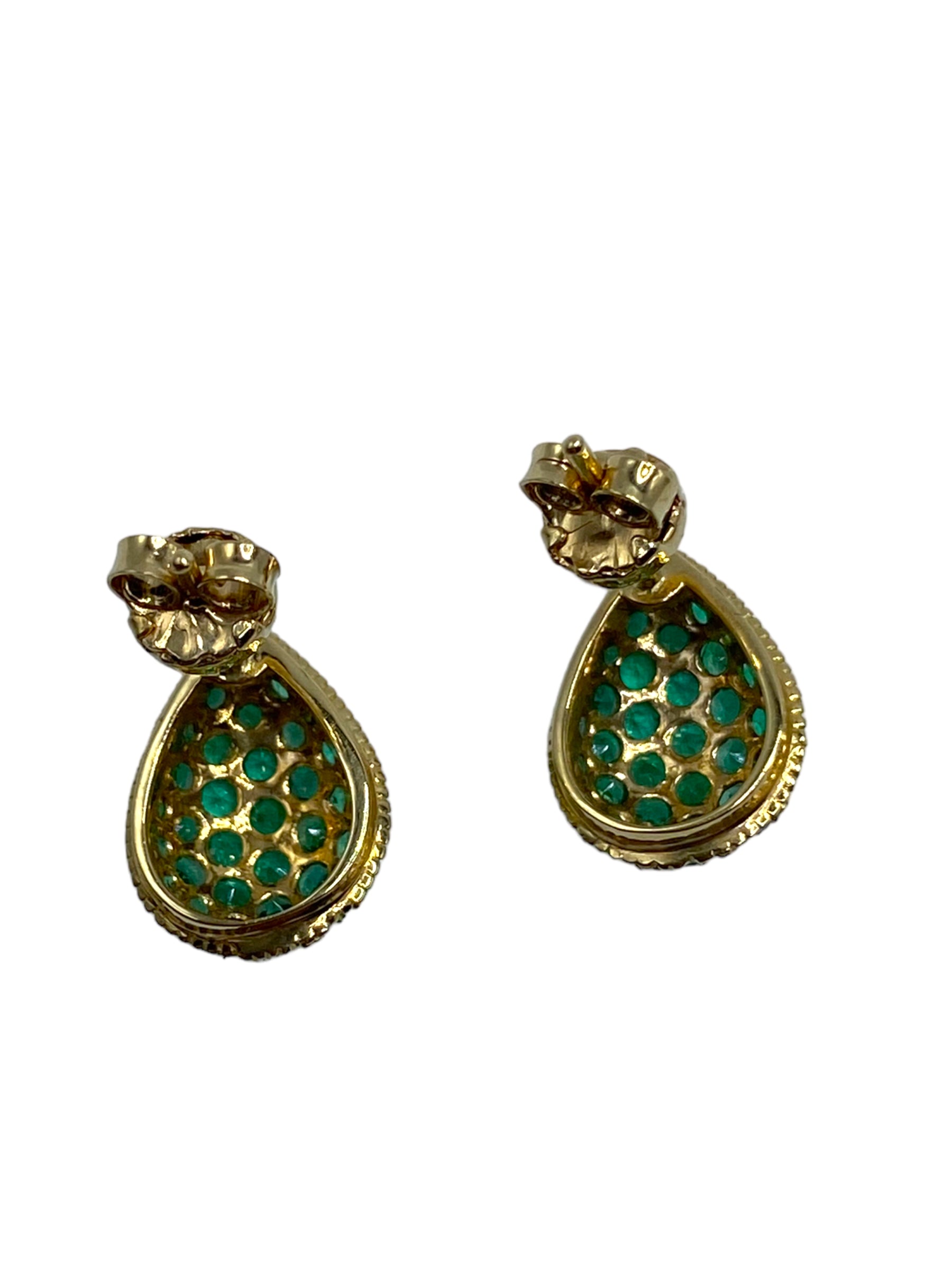 18k Emerald Earrings