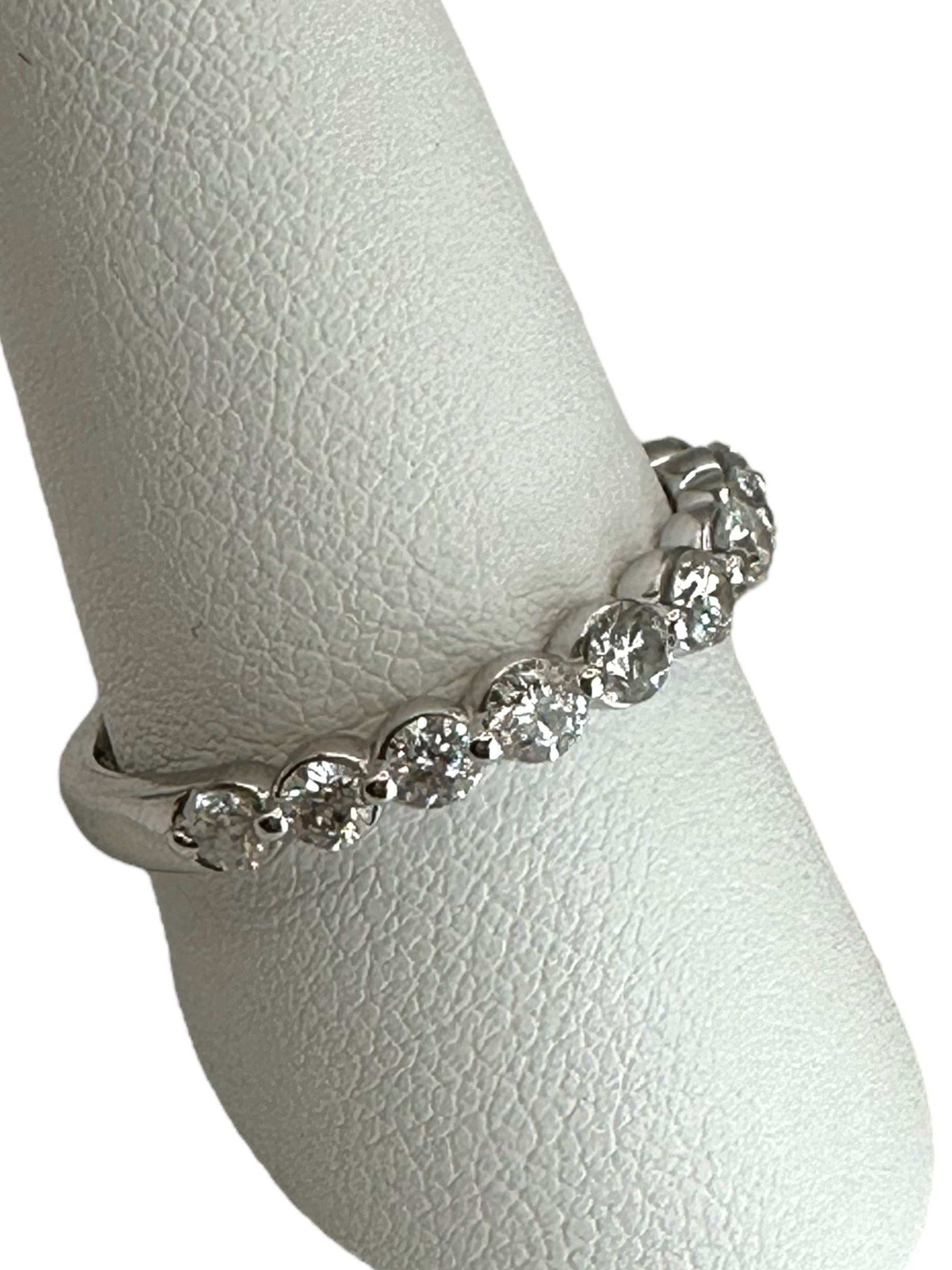 14k Diamond Stacker Band